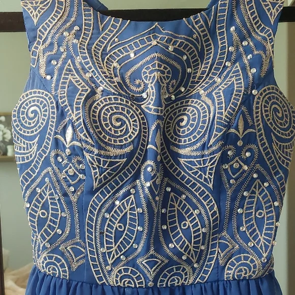 Chi Chi London Silver Sequin Fit and Flare Mini Dress - Picture 2 of 6